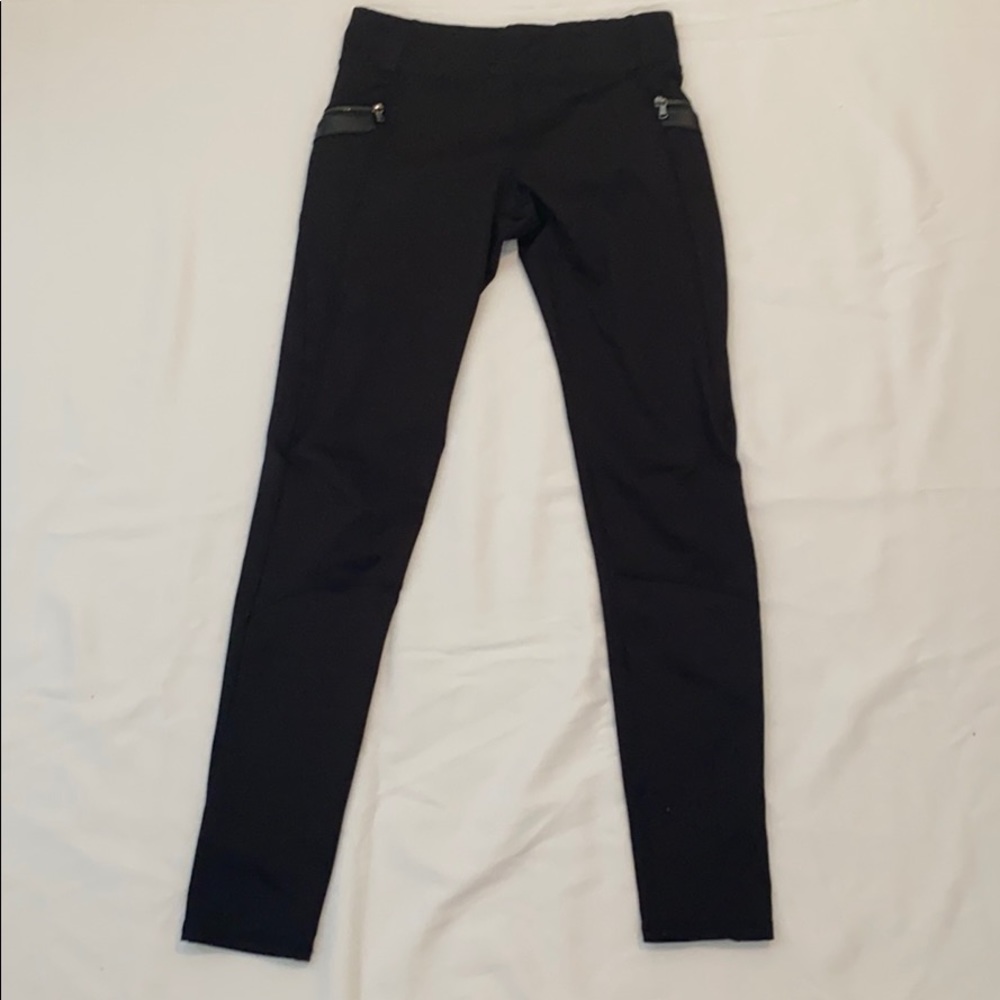 black leggings with zippers
